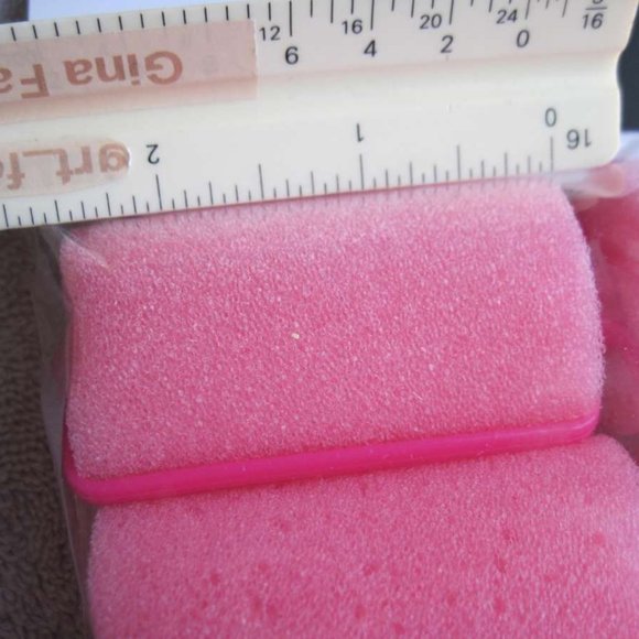 6 Hot Tools 1 1/2" Foam Rollers Hair Curlers Snap Lock Closure Sleep In Pro Curl - Picture 4 of 8